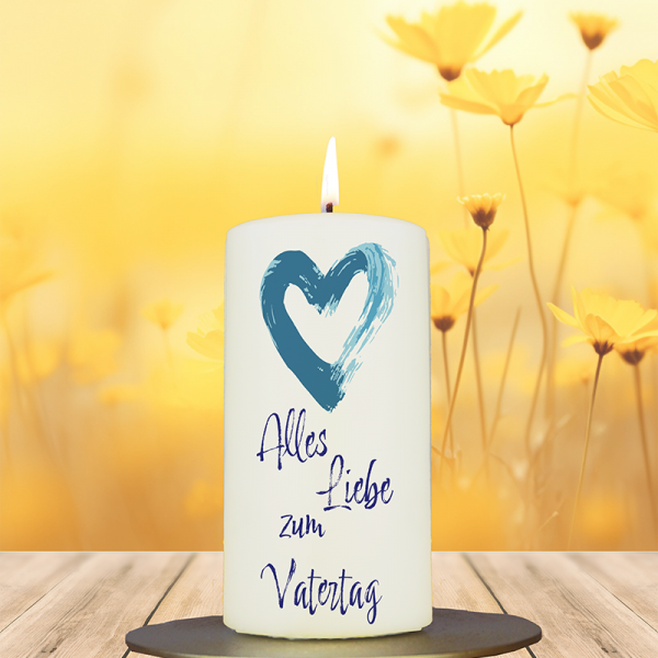 Vatertagskerze 12x6cm Alles Liebe zum Vatertag