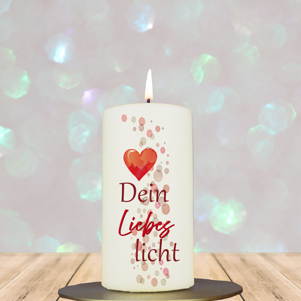 Mitbringsel 12x6cm Dein Liebeslicht