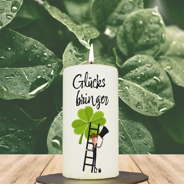 Neujahrskerze 12x6cm Glücksbringer Schornsteinfeger