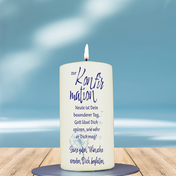 Firmung-/ Konfirmationskerze 12x6cm Zur Konfirmation