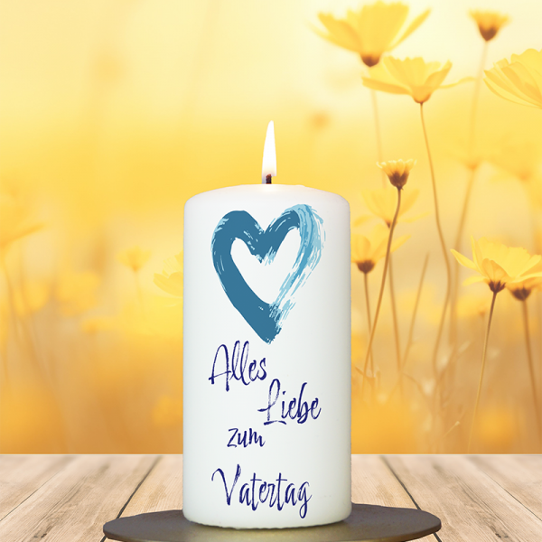 Vatertagskerze 12x6cm Alles Liebe zum Vatertag