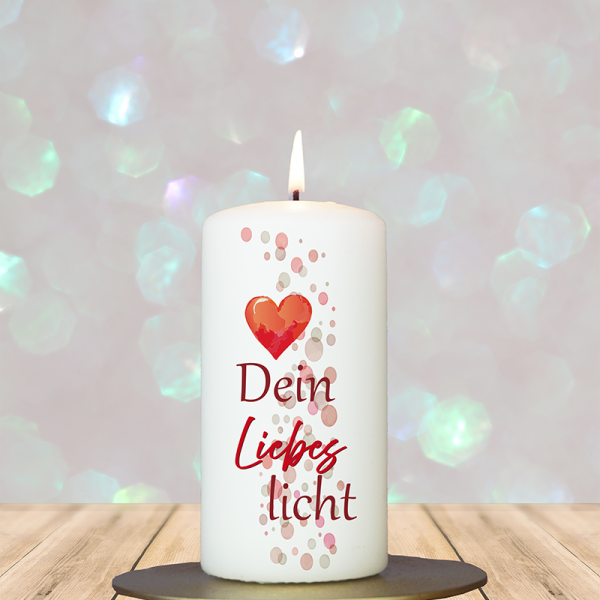 Mitbringsel 12x6cm Dein Liebeslicht
