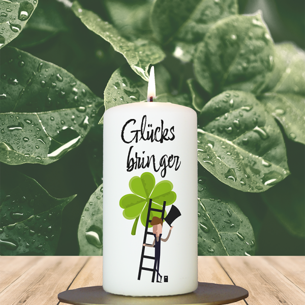 Neujahrskerze 12x6cm Glücksbringer Schornsteinfeger