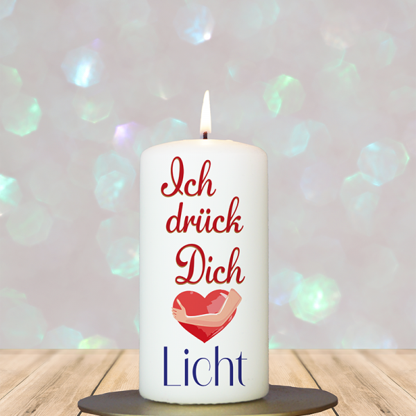 Mitbringsel 12x6cm Ich drück dich Licht