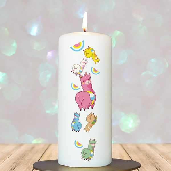 Tierkerze 15x6cm  Lamaverse
