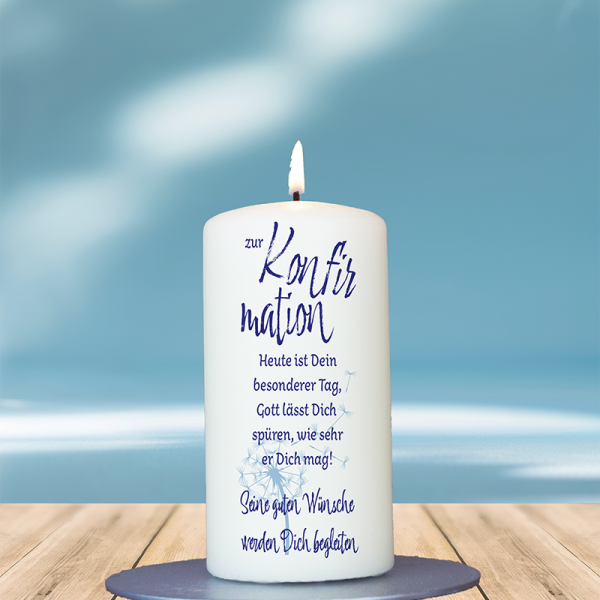 Firmung-/ Konfirmationskerze 12x6cm Zur Konfirmation